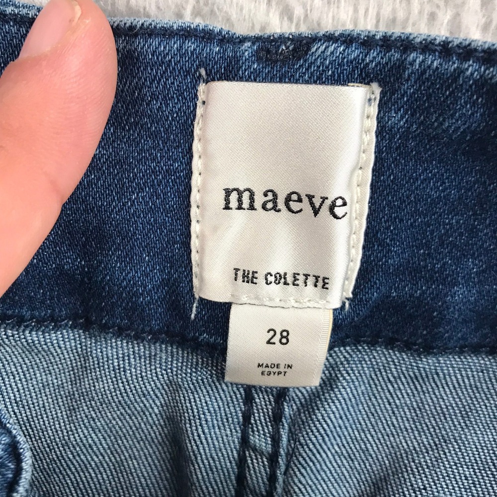 Maeve Dark Blue Wide-Leg Jeans - Picture 3 of 12
